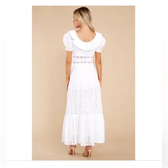 LoveShackFancy - Stassie Dress in Pure White - size 6 - Picture 8 of 16